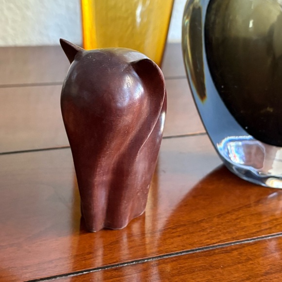 1970s Modernist Mini Elephant Sculpture Wood - Picture 4 of 7